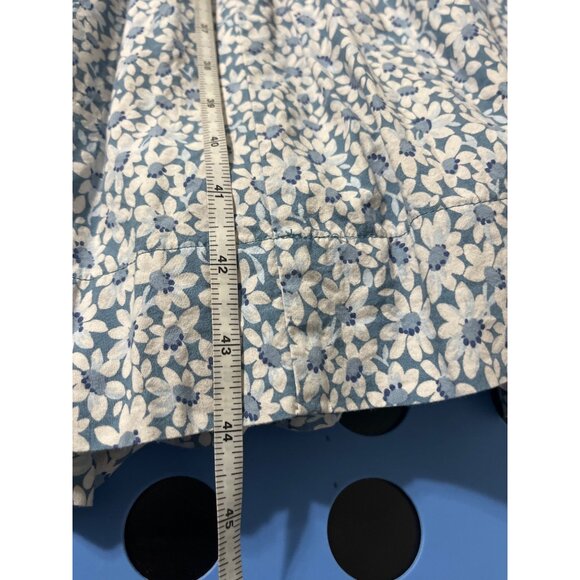 Madewell Lucie Smocked Floral Midi Dress With Puff Sleeves Medium - Picture 15 of 16